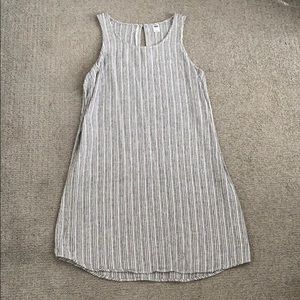 Linen striped dress